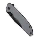 SENCUT Sylor Flipper & Thumb Stud Knife Gray G10 Handle (3.35" Black D2 Blade) S25056 - 1 - SENCUT