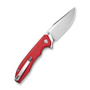 SENCUT Sylor Flipper & Thumb Stud Knife Red G10 Handle (3.35" Satin Finished D2 Blade) S25056 - 3 - SENCUT