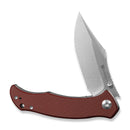 SENCUT Tauron Flipper & Thumb Stud Knife Burgundy G10 Handle (3.48" Satin Finished D2 Blade) S25060 - 2 - SENCUT