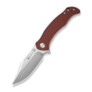SENCUT Tauron Flipper & Thumb Stud Knife Burgundy G10 Handle (3.48" Satin Finished D2 Blade) S25060 - 2 - SENCUT