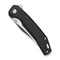 SENCUT Vornix Flipper Knife Black Canvas Micarta Handle (3.65" Satin Finished 9Cr18MoV Blade) S25038 - 2 - SENCUT