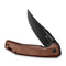 SENCUT Vornix Flipper Knife Guibourtia Wood Handle (3.65" Black 9Cr18MoV Blade) S25038 - 3 - SENCUT