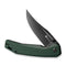 SENCUT Vornix Flipper Knife Teal Green G10 Handle (3.65" Black 9Cr18MoV Blade) S25038 - 1 - SENCUT