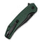 SENCUT Vornix Flipper Knife Teal Green G10 Handle (3.65" Black 9Cr18MoV Blade) S25038 - 1 - SENCUT