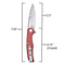SENCUT CITIUS Flipper & Manual Thumb Knife Burgundy G10 Handle (3.3" Gray Stonewashed 9Cr18MoV Blade) SA01E - SENCUT