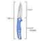 SENCUT CITIUS Flipper & Manual Thumb Knife Blue G10 Handle (3.3" Gray Stonewashed 9Cr18MoV Blade) SA01D - SENCUT