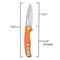 SENCUT CITIUS Flipper & Manual Thumb Knife Orange G10 Handle (3.3" Gray Stonewashed 9Cr18MoV Blade) SA01C - SENCUT