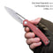 SENCUT CITIUS Flipper & Manual Thumb Knife Burgundy G10 Handle (3.3" Gray Stonewashed 9Cr18MoV Blade) SA01E - SENCUT