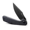 SENCUT Actium Flipper & Thumb Stud Knife Black G10 Handle (3.46" Black Stonewashed D2 Blade) SA02C