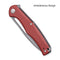 SENCUT CITIUS Flipper & Manual Thumb Knife Burgundy G10 Handle (3.3" Gray Stonewashed 9Cr18MoV Blade) SA01E - SENCUT