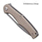 SENCUT CITIUS Flipper & Manual Thumb Knife Tan G10 Handle (3.3" Gray Stonewashed 9Cr18MoV Blade) SA01B - SENCUT