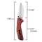 SENCUT Actium Flipper & Thumb Stud Knife Burgundy G10 Handle (3.46" Satin D2 Blade) SA02A - SENCUT