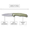 SENCUT CITIUS Flipper & Manual Thumb Knife OD Green G10 Handle (3.3" Gray Stonewashed 9Cr18MoV Blade) SA01A - SENCUT