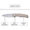 SENCUT CITIUS Flipper & Manual Thumb Knife Tan G10 Handle (3.3" Gray Stonewashed 9Cr18MoV Blade) SA01B - SENCUT