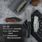 SENCUT Watauga Flipper & Button Lock Knife Natural G10 Handle (3.48" Stonewashed D2 Blade) S21011-3 - SENCUT