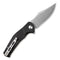 SENCUT Episode Flipper Knife Black G10 Handle (3.48" Stonewashed 9Cr18MoV Blade) SA04B - SENCUT