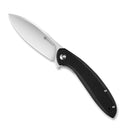 SENCUT San Angelo Flipper Knife Black G10 Handle (3.48" Satin 9Cr18MoV Blade) S21003-1 - SENCUT