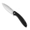 SENCUT San Angelo Flipper Knife Black G10 Handle (3.48" Satin 9Cr18MoV Blade) S21003-1 - SENCUT