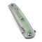 SENCUT Sachse Flipper & Button Lock & Thumb Stud Knife Natural Micarta Handle (3.47" Satin Finished 9Cr18MoV Blade) S21007-4