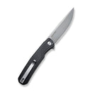 SENCUT Scitus Flipper Knife Black G10 Handle (3.47" Gray Stonewashed D2 Blade) S21042-1 - SENCUT