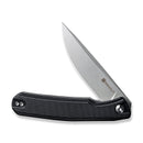 SENCUT Scitus Flipper Knife Black G10 Handle (3.47" Gray Stonewashed D2 Blade) S21042-1 - SENCUT