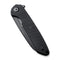 SENCUT Kyril Flipper Knife Black G10 Handle (3.19'' Black Stonewashed 9Cr18MoV Blade) S22001-1