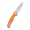 SENCUT CITIUS Flipper & Manual Thumb Knife Orange G10 Handle (3.3" Gray Stonewashed 9Cr18MoV Blade) SA01C - SENCUT