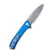 SENCUT Scepter Flipper &Thumb Stud Knife Blue G10 Handle (2.97 Stonewashed 9Cr18MoV Blade) SA03A - SENCUT