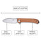 SENCUT Scepter Flipper &Thumb Stud Knife Brown Micarta Handle (2.97 Stonewashed 9Cr18MoV Blade) SA03D - SENCUT