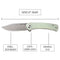 SENCUT Snap Flipper Knife Natural G10 Handle (3.48" Gray Stonewashed 9Cr18MoV Blade) SA05C - SENCUT