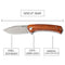 SENCUT Snap Flipper Knife Cuibourtia Wood Handle (3.48" Gray Stonewashed 9Cr18MoV Blade) SA05D - SENCUT