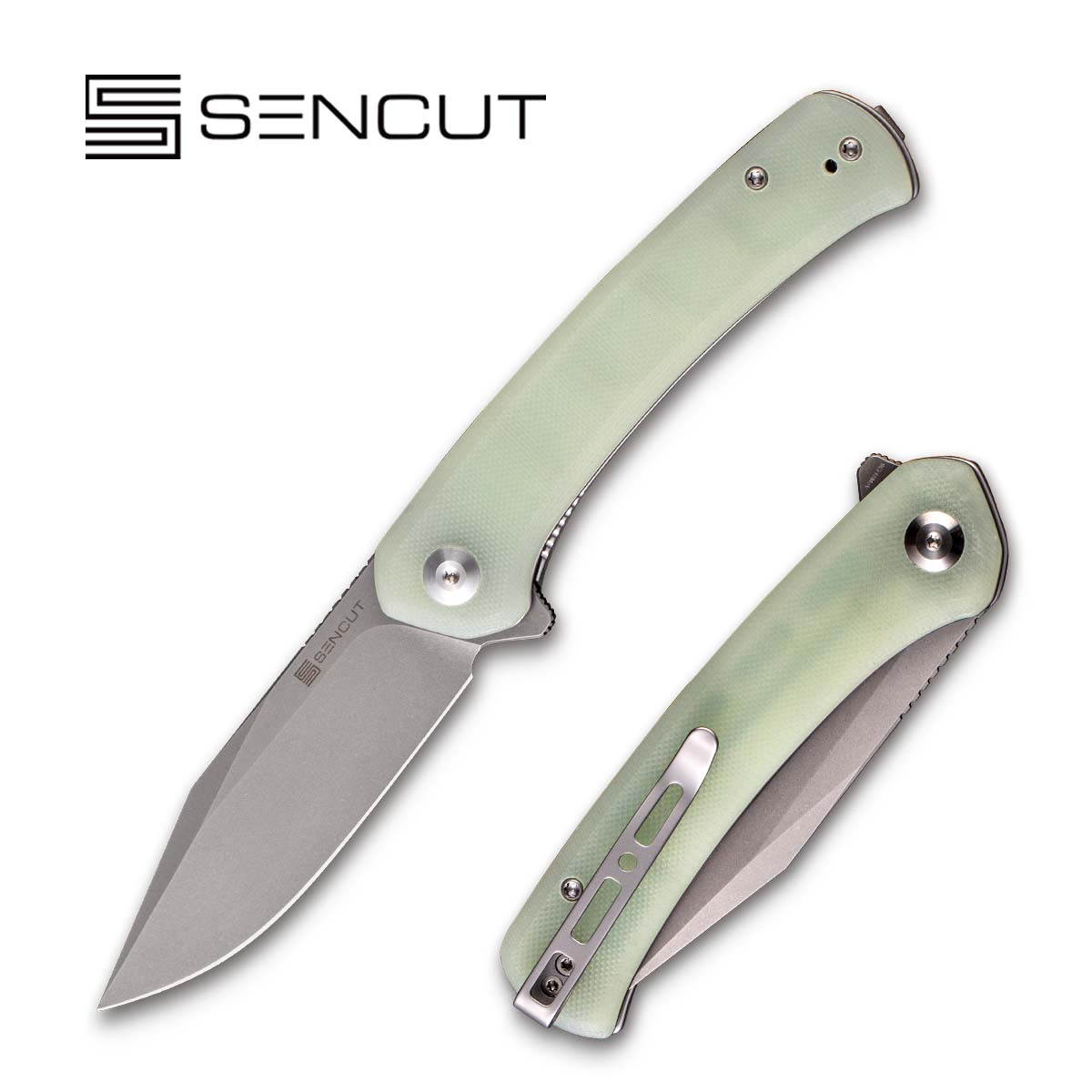 SENCUT Snap Flipper Knife G10 Handle 9Cr18MoV Blade