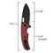 SENCUT Acumen Flipper & Manual Thumb Knife Burgundy G10 Handle (2.98" Black Stonewashed 9Cr18MoV Blade) SA06B - SENCUT