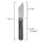 SENCUT Bronte Front Flipper Knife Black Micarta Handle (3.38" Gray Stonewashed 9Cr18MoV Blade) SA08A - SENCUT