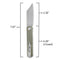 SENCUT Bronte Front Flipper Knife Green Micarta Handle (3.38" Gray Stonewashed 9Cr18MoV Blade) SA08B - SENCUT