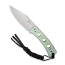 SENCUT Waxahachie Fixed Blade Knife Natural G10 Handle (3.7" Satin Finished 9Cr18MoV Blade) SA11B - SENCUT