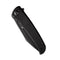 SENCUT Brazoria Flipper Knife Black G10 Handle (3.46" Black Stonewashed D2 Blade) SA12A - SENCUT