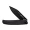 SENCUT Brazoria Flipper Knife Black G10 Handle (3.46" Black Stonewashed D2 Blade) SA12A - SENCUT