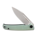 SENCUT Brazoria Flipper Knife Natural G10 Handle (3.46" Silver Beadblast D2 Blade) SA12B - SENCUT