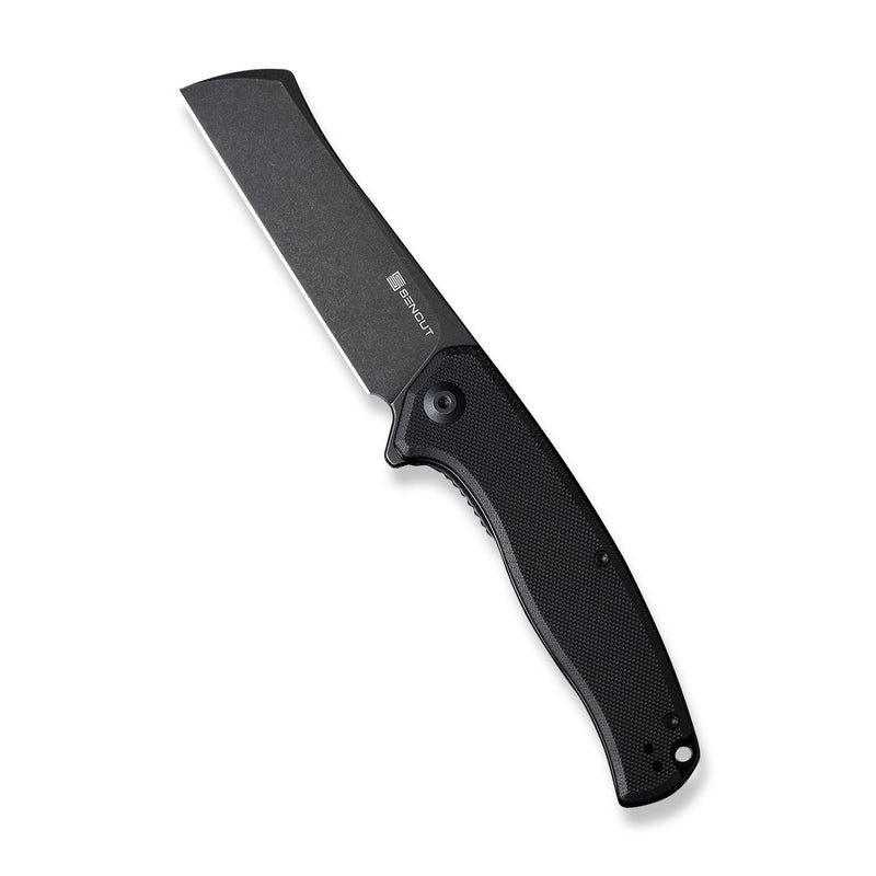 CIVIVI Traxler Flipper Knife Black G10 Handle (3.49" Black Stonewashed 9Cr18MoV Blade) S20057C-1