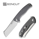 CIVIVI Traxler Flipper Knife Gray G10 Handle (3.49" Satin Finished 9Cr18MoV Blade) S20057C-3