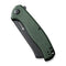 CIVIVI Traxler Flipper Knife Green Canvas Micarta Handle (3.49" Black Stonewashed 9Cr18MoV Blade) S20057C-4