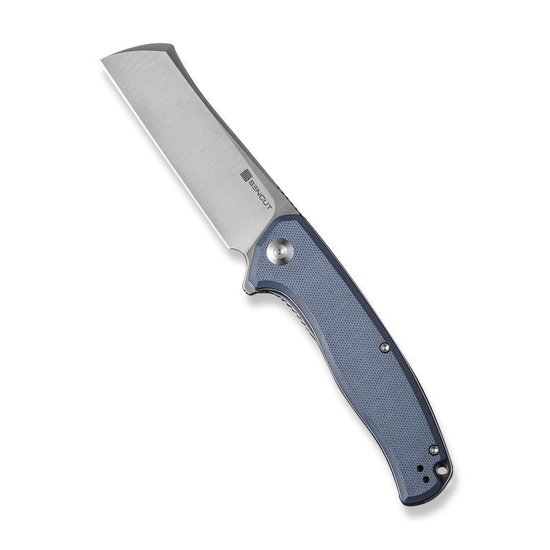 CIVIVI Traxler Flipper Knife Neutral Blue G10 Handle (3.49" Satin Finished 9Cr18MoV Blade) S20057C-2