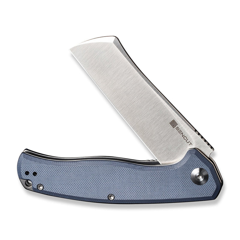 CIVIVI Traxler Flipper Knife Neutral Blue G10 Handle (3.49" Satin Finished 9Cr18MoV Blade) S20057C-2