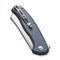 CIVIVI Traxler Flipper Knife Neutral Blue G10 Handle (3.49" Satin Finished 9Cr18MoV Blade) S20057C-2