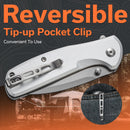SENCUT ArcBlast Flipper & Button Lock & Thumb Stud Knife Aluminum Handle (2.98" 9Cr18MoV Blade) S22043B-2