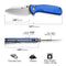 SENCUT ArcBlast Flipper & Button Lock & Thumb Stud Knife Aluminum Handle (2.98" 9Cr18MoV Blade) S22043B-3