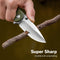 SENCUT Errant Flipper & Thumb Stud Knife OD Green G10 Handle (3.45" Satin Finished 9Cr18MoV Blade) S23054B-2