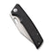 SENCUT GlideStrike Thumb Hole Knife Black Canvas Micarta Handle (3.74" Satin Finished 9Cr18MoV Blade) S23018-4