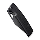 SENCUT GlideStrike Thumb Hole Knife Black Coarse G10 Handle (3.74" Black 9Cr18MoV Blade) S23018-1